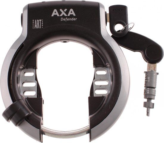 Gazelle ring lock Axa Defender RL | silver black + lock cylinder art2