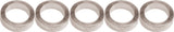 Gebhardt  bladbout alu 5mm+moer voor baanblad, zilver (per 5)