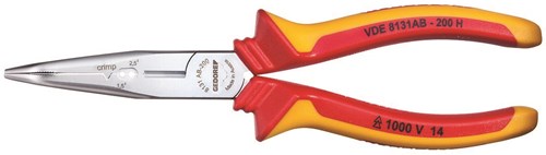 Gedore VDE bent nose pliers | 200 mm | bent | in SB packaging - 3100383