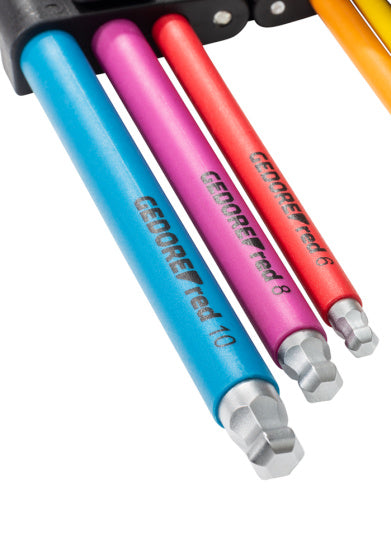 Gedore red Allen key set (1.5-10 mm) 9-piece multicolour