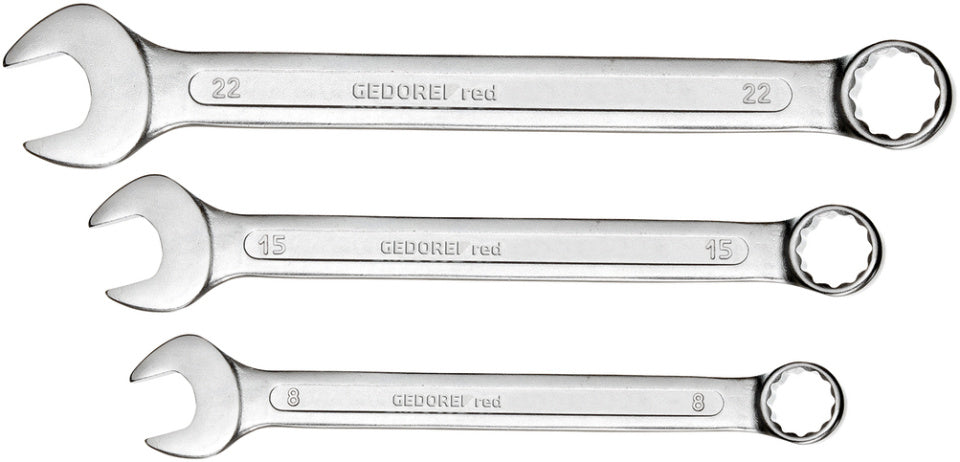 Tasti di punto anello rosso gedore set SW 6-32 mm d'argento 21 pezzi