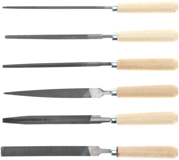 Gedore Red Vijlesset with wooden handle 6-piece