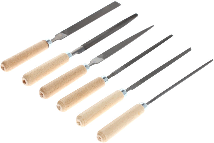 Gedore Red Vijlesset with wooden handle 6-piece