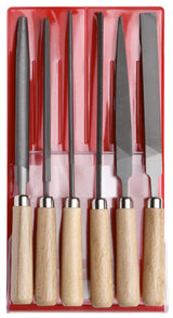 Gedore Red Vijlesset with wooden handle 6-piece