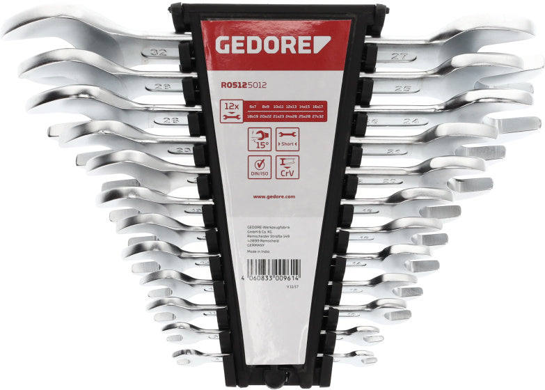 Gedore Red Red Sight Set Short SW 6-32 mm 12-piece