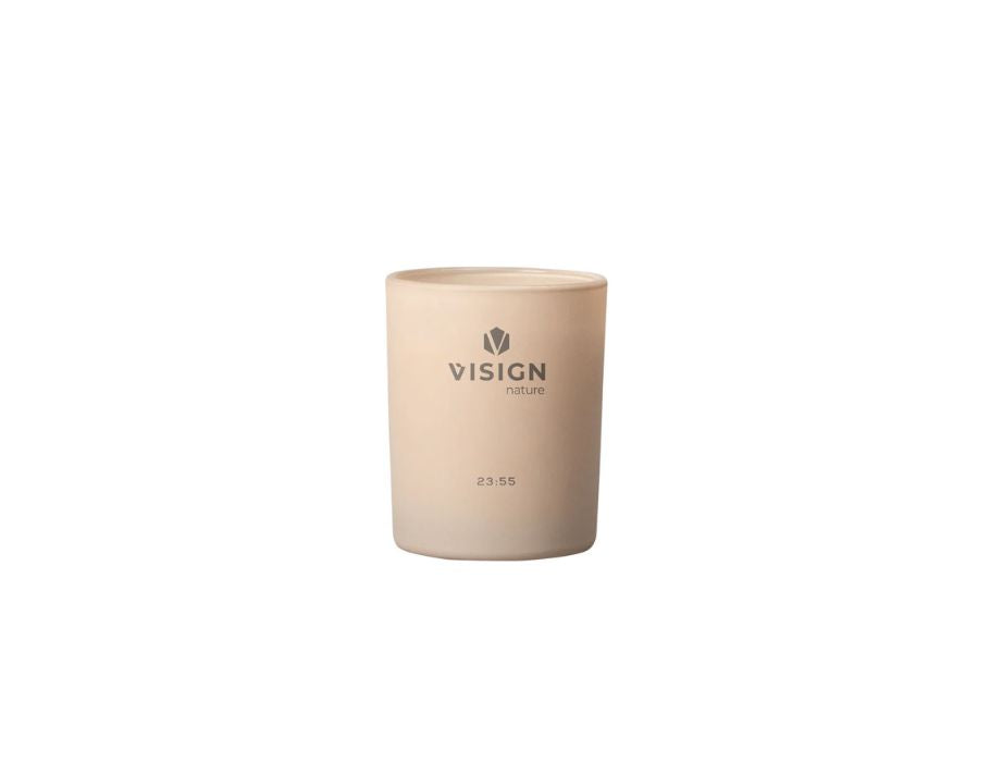 Visign nature geurkaars glas - het is vijf voor twaalf