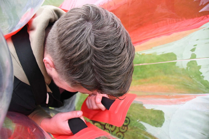 Gioco boble fodbold 120 cm PVC rød