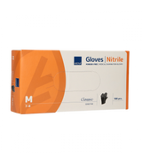 Abena Powded Nitrile Gloves Size Medium 100 Pieces Black