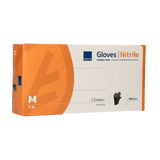 Abena poedervrije nitrile handschoenen maat medium 100 stuks zwart