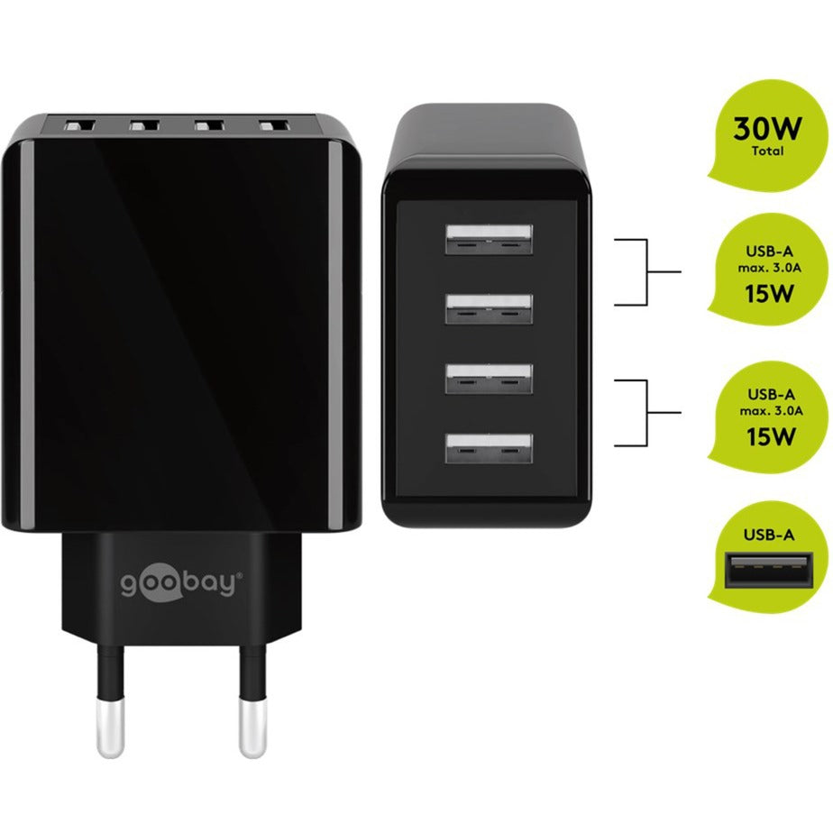 Goobay 4-Way USB Charger (30W)