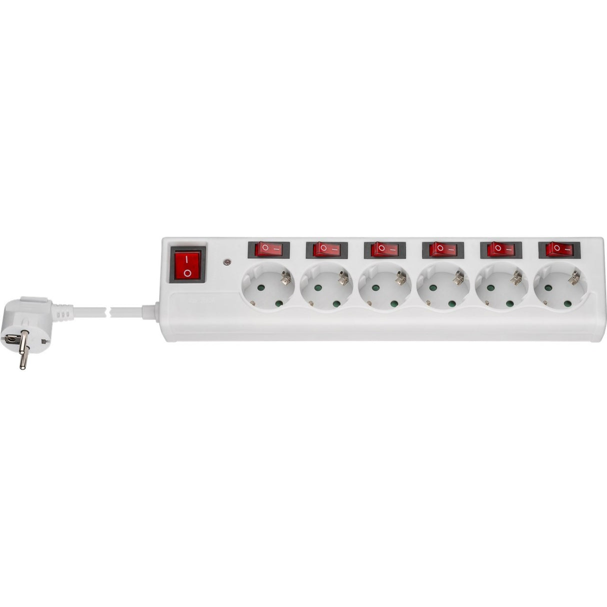 Goobay 6-fold socket with switch