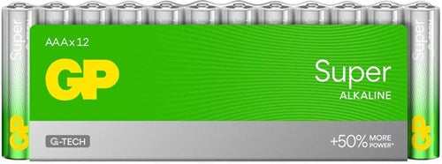 GP 12-pack AAA alkaline