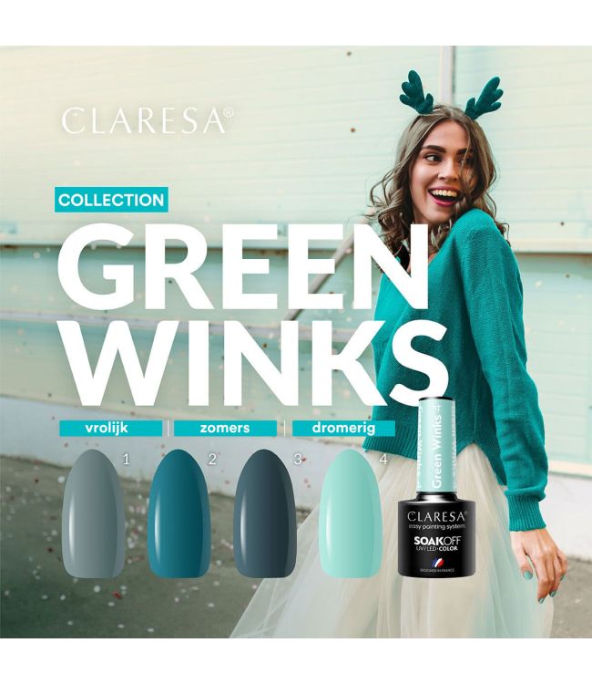 Claresa UV LED Gelak 5ml Green Winks 2