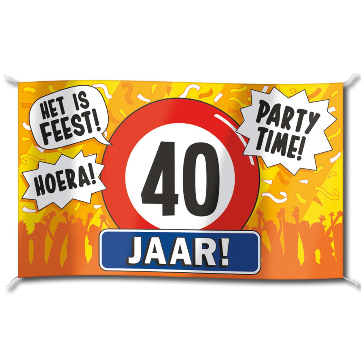 Bandiera per facciate Paperdreams - 40 anni