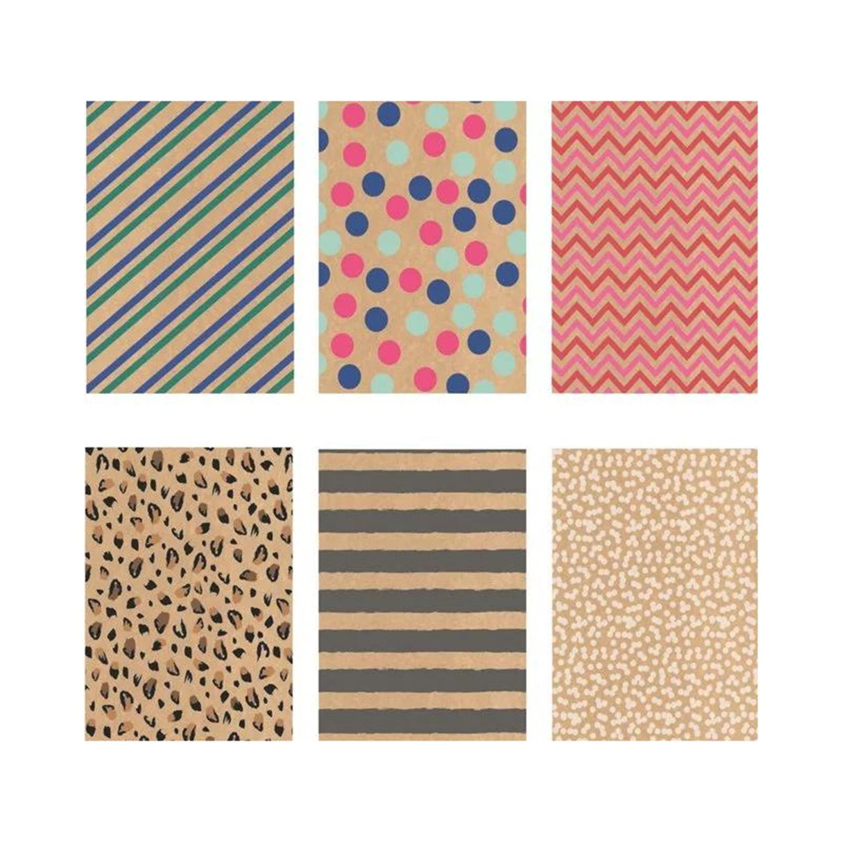 Presentpapper tryckt kraft 200x70cm