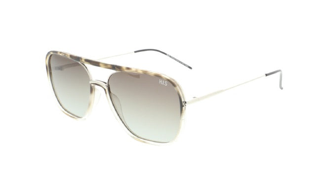 H.I.S solbriller 08113 Cat. 3 mænds pilot aluminiumsgrøn