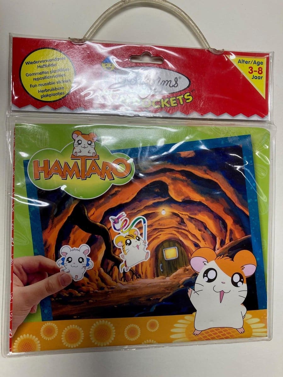 University Games Hamtaro Window Stickers återanvändbara