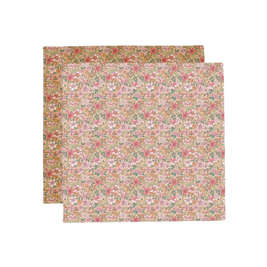 Blossom | multicolored hydrophilic cloths 110 x 110 cm - 2 pieces