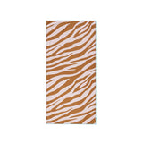 Vibrant Stripes | Orange white microfiber towel 135 x 65 cm