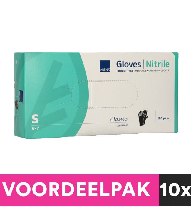Abena Poedvije Nitril Handschuhe Größe kleiner 100 Stück schwarzer Rabattpaket