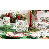 Ambiente bread basket winter greenery white