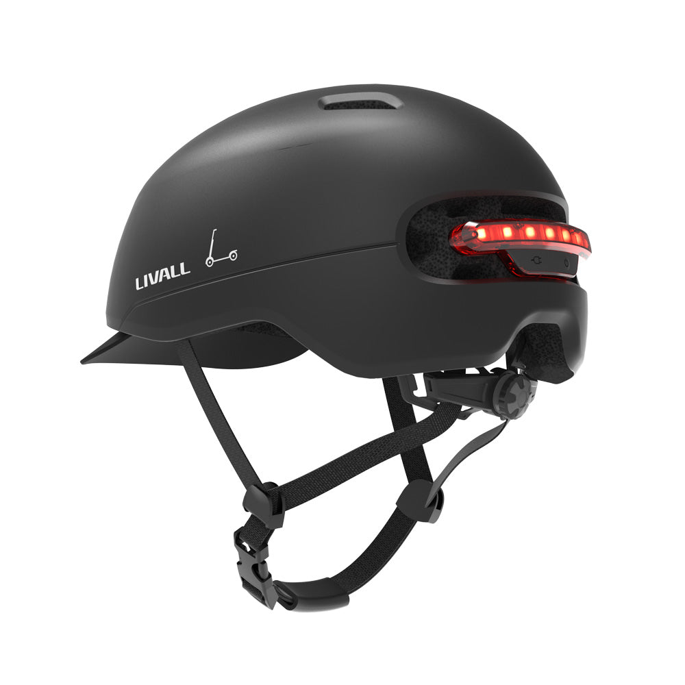 LIVALL C21 Smart Bicycle Casque Medium 52-56 cm - Convient pour Speed Pedelec Moped - Fonction SOS - Feuillel