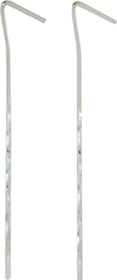 Highlander Twisted Tent Peg 18 cm Steel 10 Pieces Silver