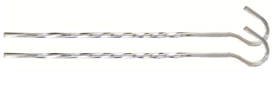 Highlander Twisted Tent Peg 18 cm Steel 10 Pieces Silver