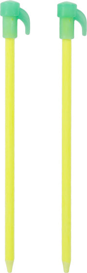 Highlander Tent Pegs Fluorescent 20 cm Plastic 6 Pieces Yellow