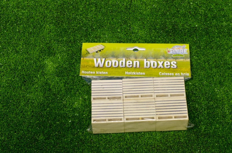 Vaikiškos gaubtinės medinės bulvių dėžės 1:32, 6 vnt.