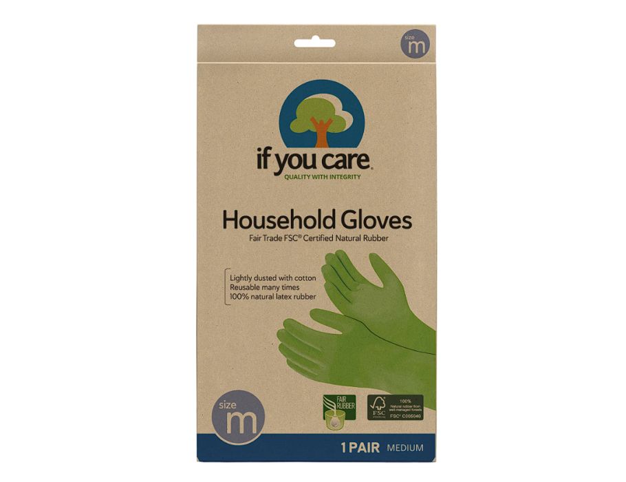 If You Care Household Gloves FSC Rubber M
