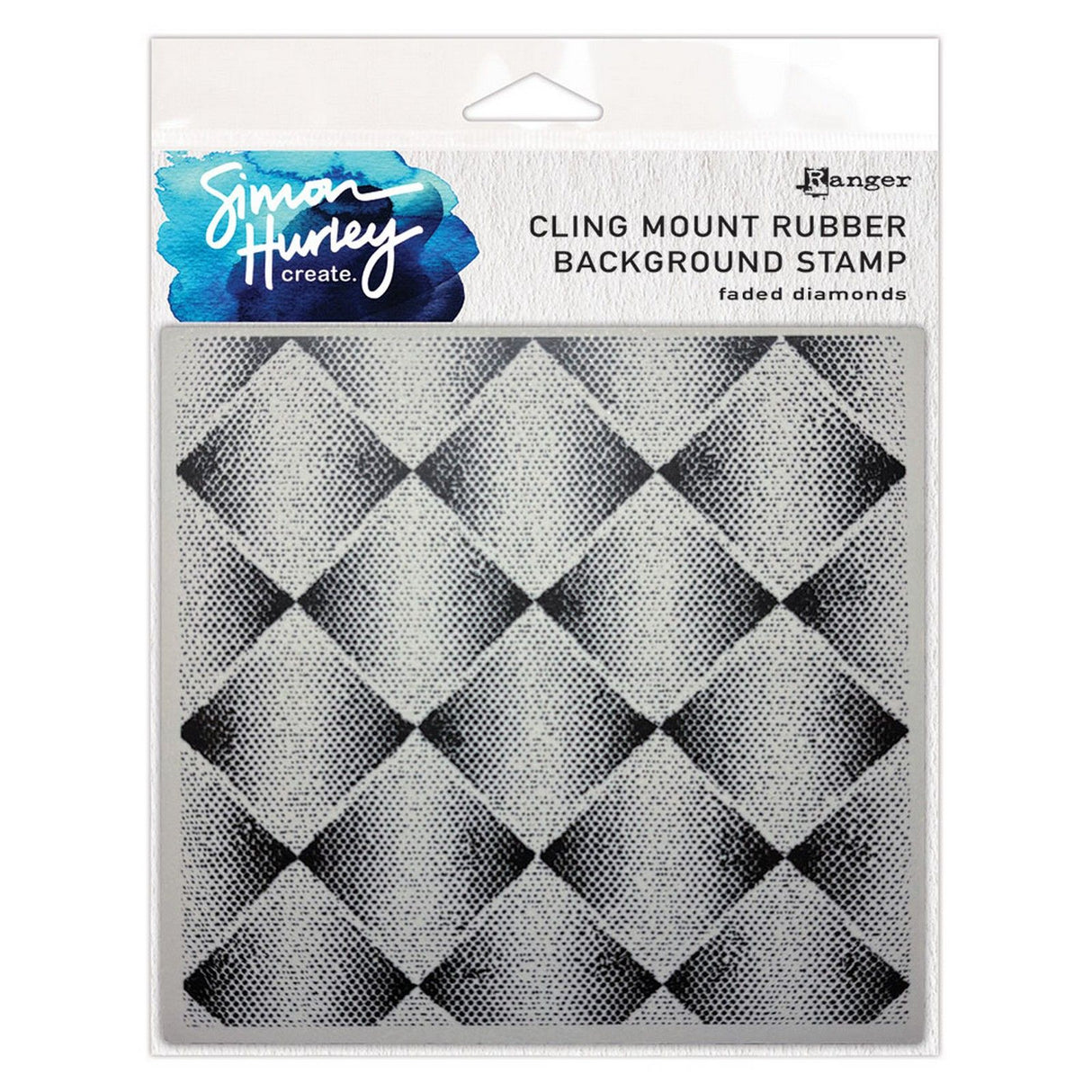 Ranger Ink Ranger • Simon Hurley Create. Background Stamp Faded Diamonds