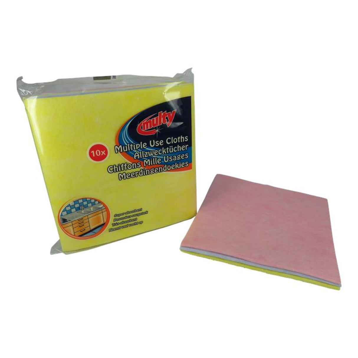 Panno Multy multiuso in viscosa 10 pezzi | 4 pezzi