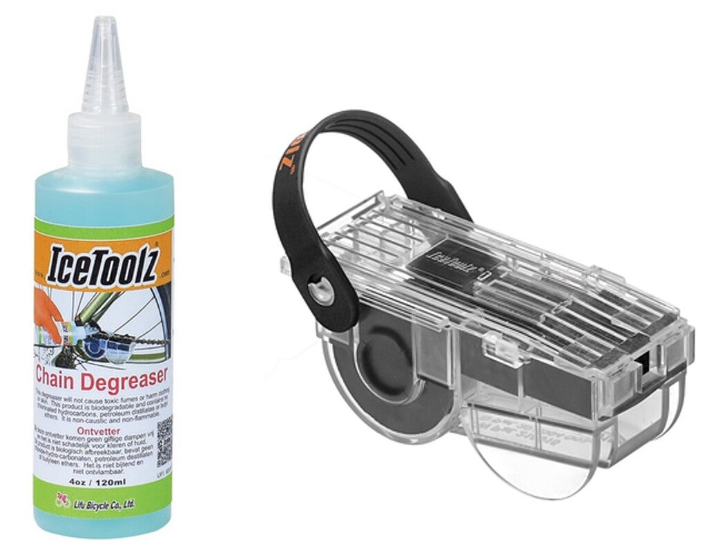 Chain cleaner with degreaser (120ml) Icetoolz 240c212 (set)