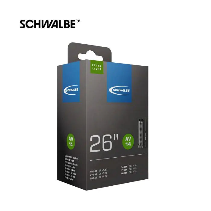 Schwalbe Inner Tube AV14 Extra Light 26 40 62-559 40mm valve