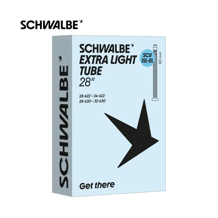 Schwalbe inderrør scv15l-el 28 34-622 630 80mm sort