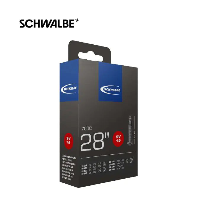 Schwalbe Tubo Interior Sv15 Raça de 28 polegadas 18 28-622 SV 40 mm