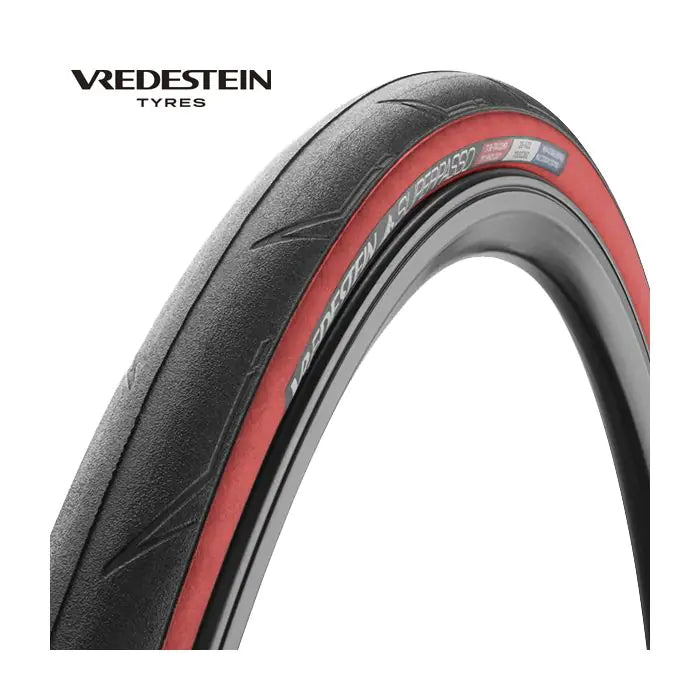 Vredestein - superpasso 700x25c svart rød