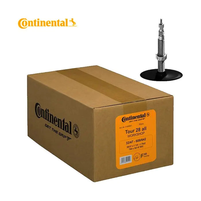 Continental 28x1 5 8x1 3 8 (32 47-622 635) Hermetic Plus FV 42 mm Werkstattbox (50 Stück) 0180323 Conti