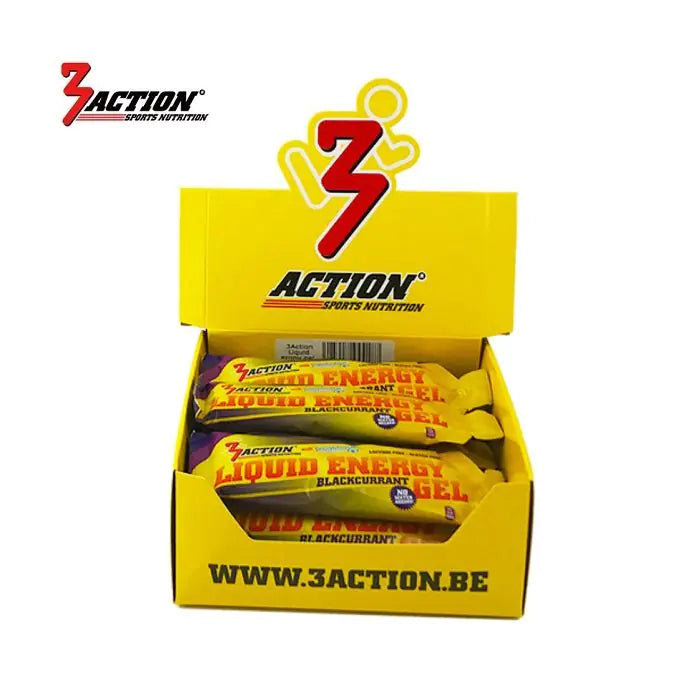 3action Liquid Energy Gel Blackcurrant 55 ml - Displaybox 15 Stécker - 1202020011