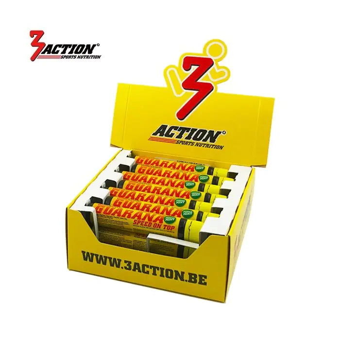 3action guarana slutrør ampul 25 ml - displayboks 21 styk - 1202010001