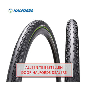Halfords 28x1 1 2 (40-635) snáithe athfhillteach dubh frithphuncture 311033