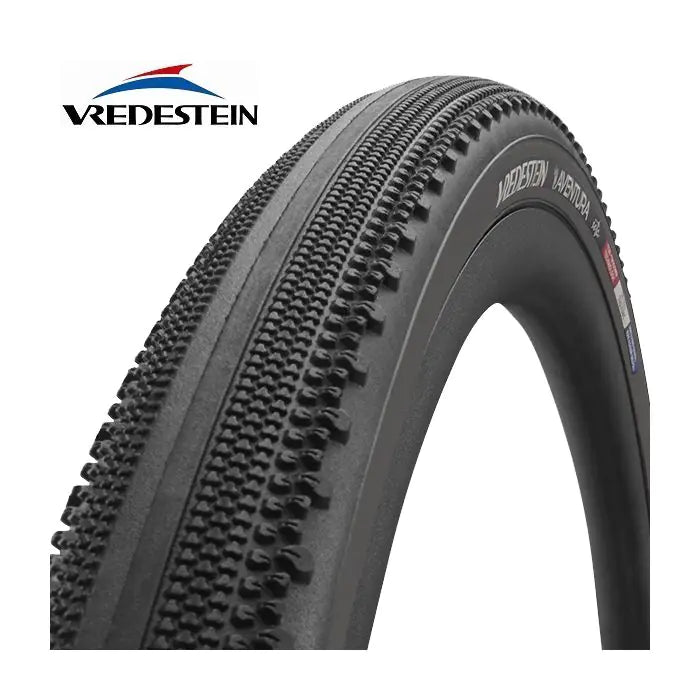 Vredestein outer tire aventura seta 700 x 44c black fold