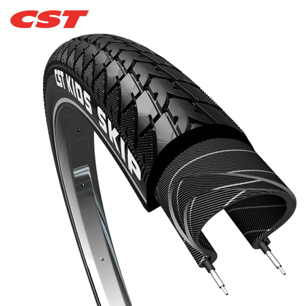 CST outer tire Skip 18 x 1.75 black refl