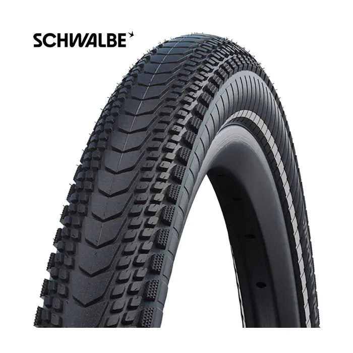 Banda plegable Schwalbe Marathon Almotion Microskin 28 x 2.00 50-622 mm - Negro con reflexión