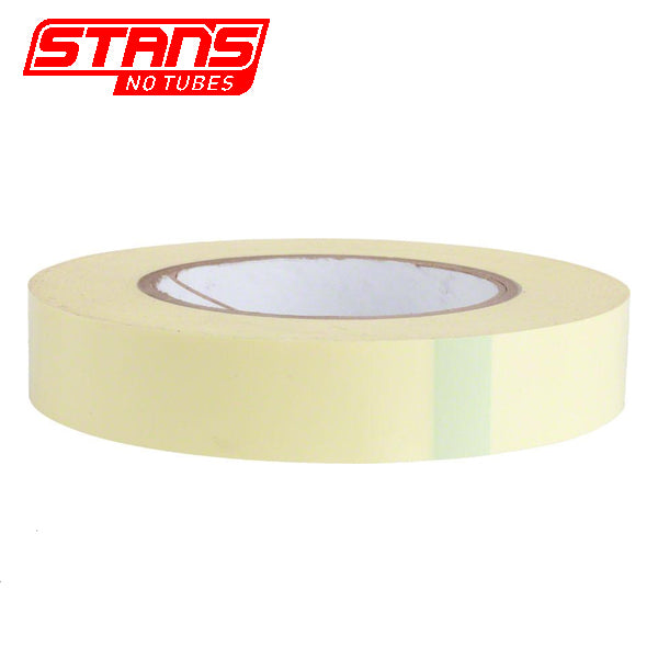 Fondo de llanta Stans notubes cinta amarilla 27 mm de ancho rollo de taller 54 metros (60yd) as0073