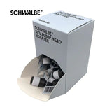Schwalbe Thekendisplay mit 25 SCV-Pumpenkopfadaptern