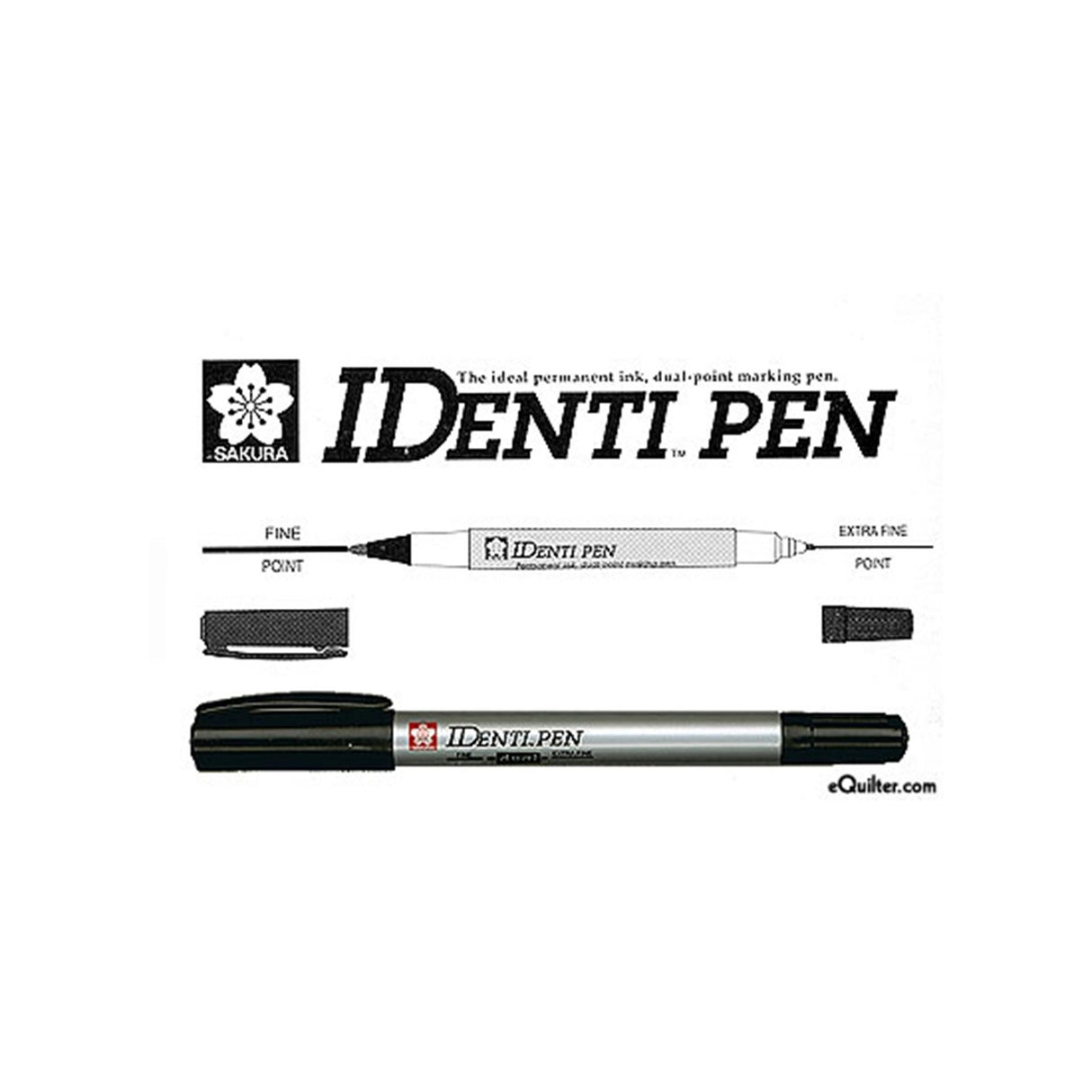 Bruynzeel identipen zwart ds 12st