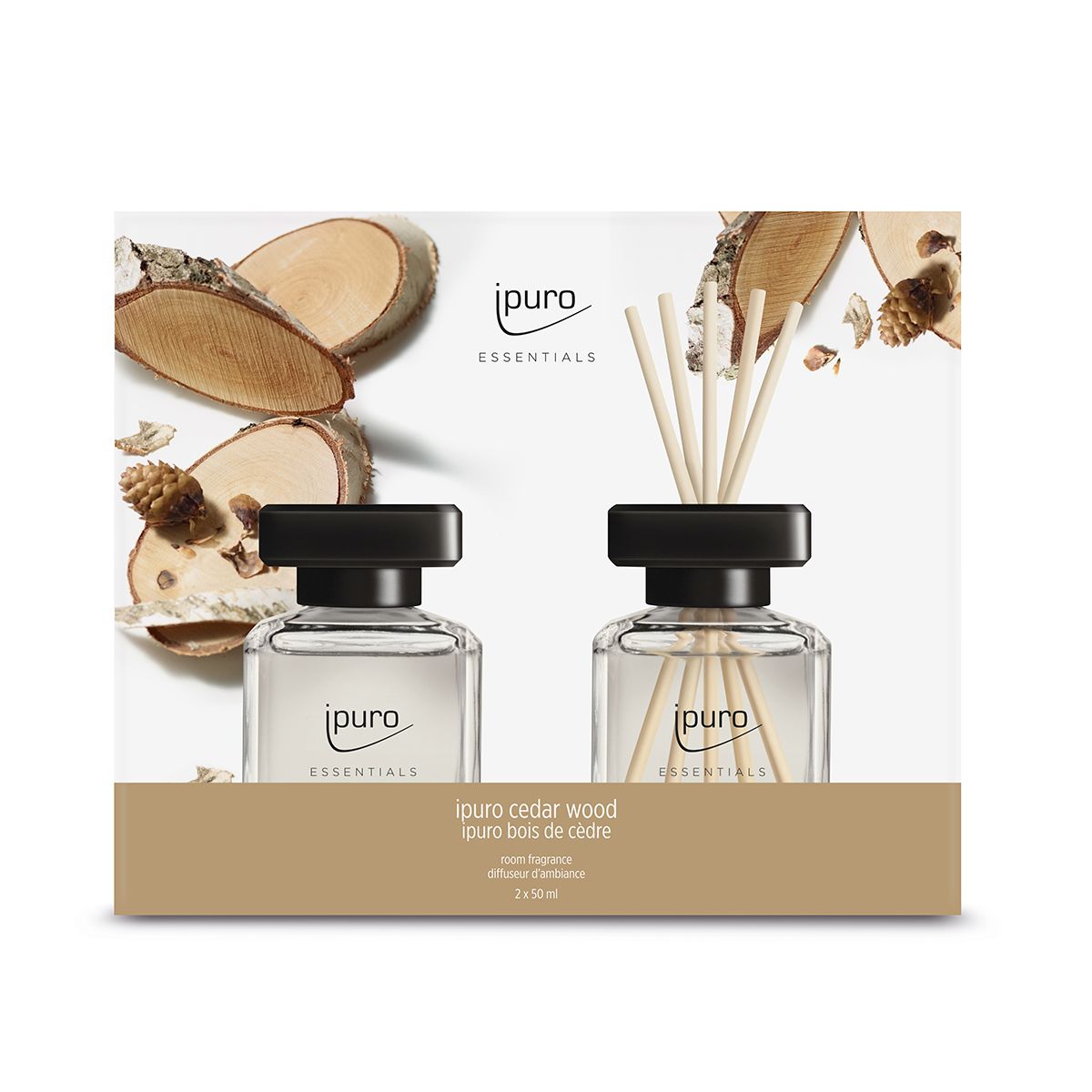 Ipuro fragrance diffuser cedar wood 2 x 50 ml