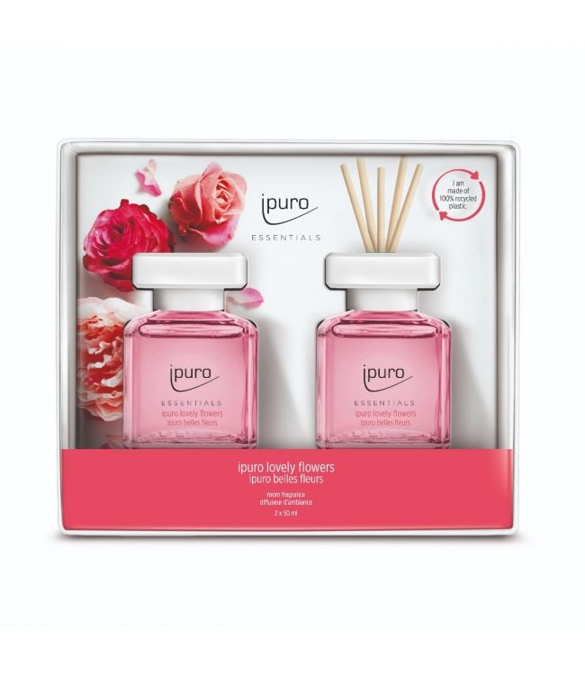 Ipuro Geurdiffuser Lovely Flowers 2 x 50 ml